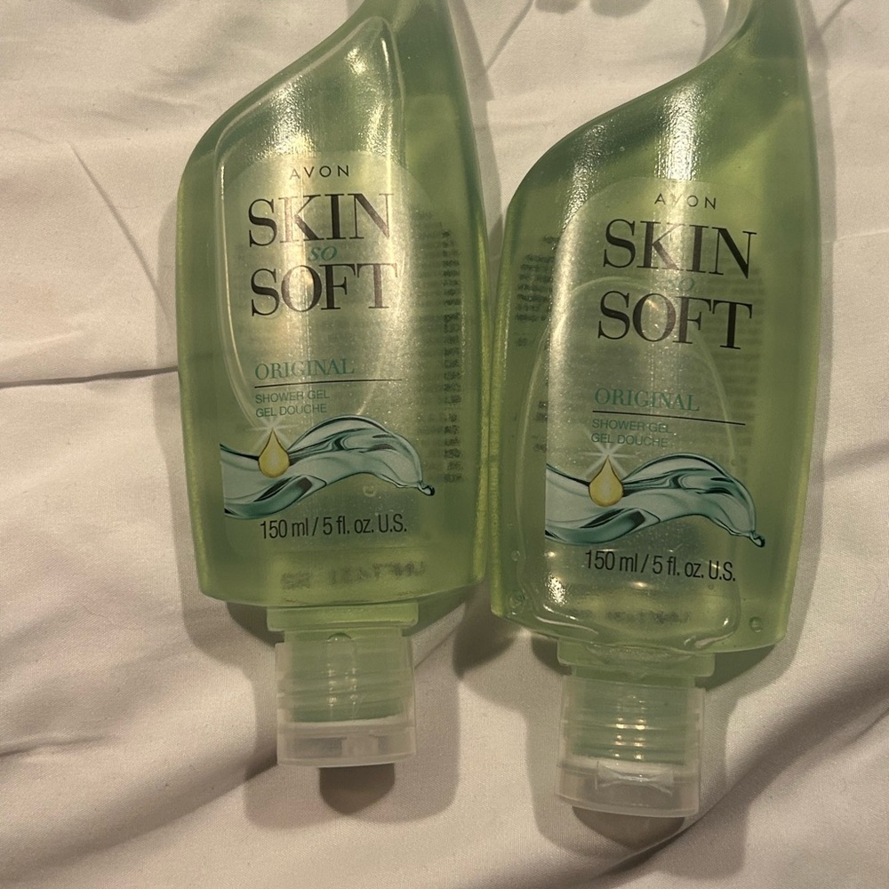 NWT Avon Skin So Soft Original Shower Gel - Light Green- Set of 2